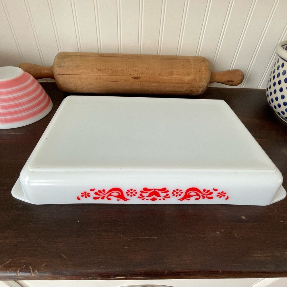 Vintage Pyrex Friendship Red Birds Lasagna Pan❤️ - Picture 15 of 16